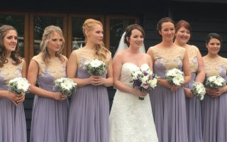 Bride and her bridemaids