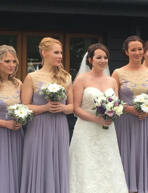 Bride and her bridemaids